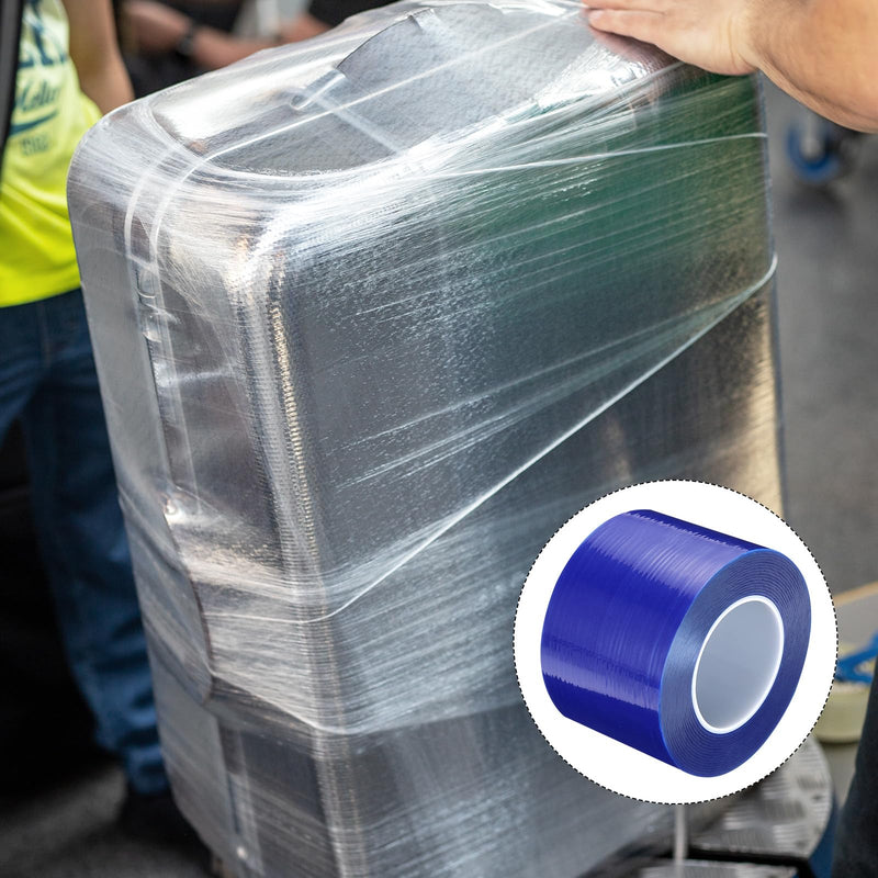 MECCANIXITY Removable Protective Film Tape, 3.54 Inch x 656 Ft Surface Protective Scratch Film Tape Roll for Furniture, Electrical Appliances, Blue