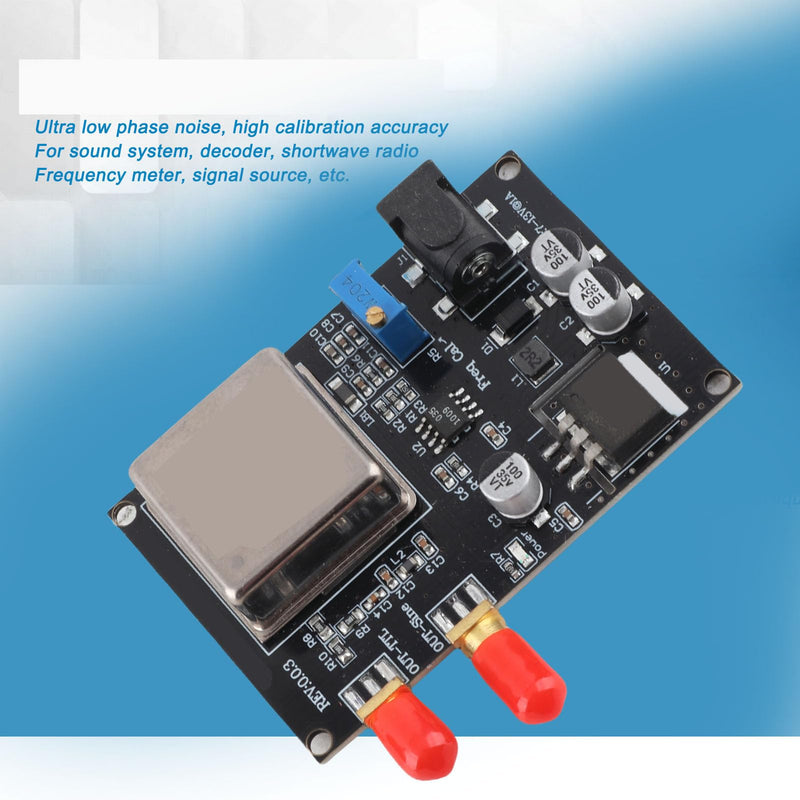 Respicefinem 10MHz Frequency Standard Module Adjustable Oscillator Module Accurate OCXO ±0.01Hz Calibration Accuracy Low Noise for Precise Instrument Calibration Audio Systems