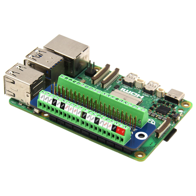 [Australia - AusPower] - Geekworm G469 GPIO Terminal Block Breakout Board for Raspberry Pi 4B/3B+/3B/ Zero 2W 