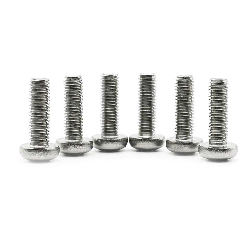 (100 pc) M4-0.7x10 mm Pan Head Phillips Machine Screws,18-8 Stainless Steel by Fullerkreg 100pc M4x10