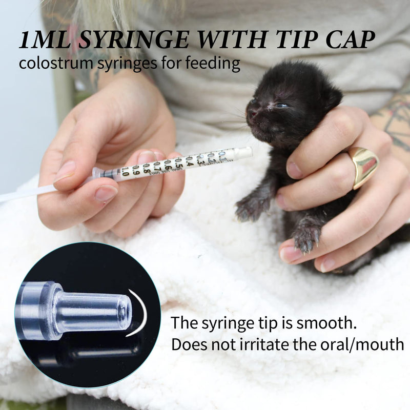 [Australia - AusPower] - 1ml Sryinge with Cap, Luer Slip Tip, Whole Pack Bulk Sterile Sealed, No Needle (100 pcs, 1ML) 100 pcs 