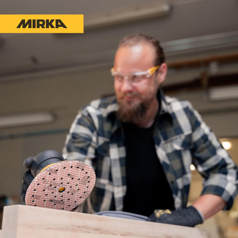 Mirka Ultimax Ligno Ø 150mm Sanding Discs Hook and Loop Multifit / Grit 60 / 50 Pieces / Multi-punched / for sanding wood surfaces | Multi-punched for efficient dust extraction, durable, ideal for sanding wood surfaces, grit 60, pack of 50