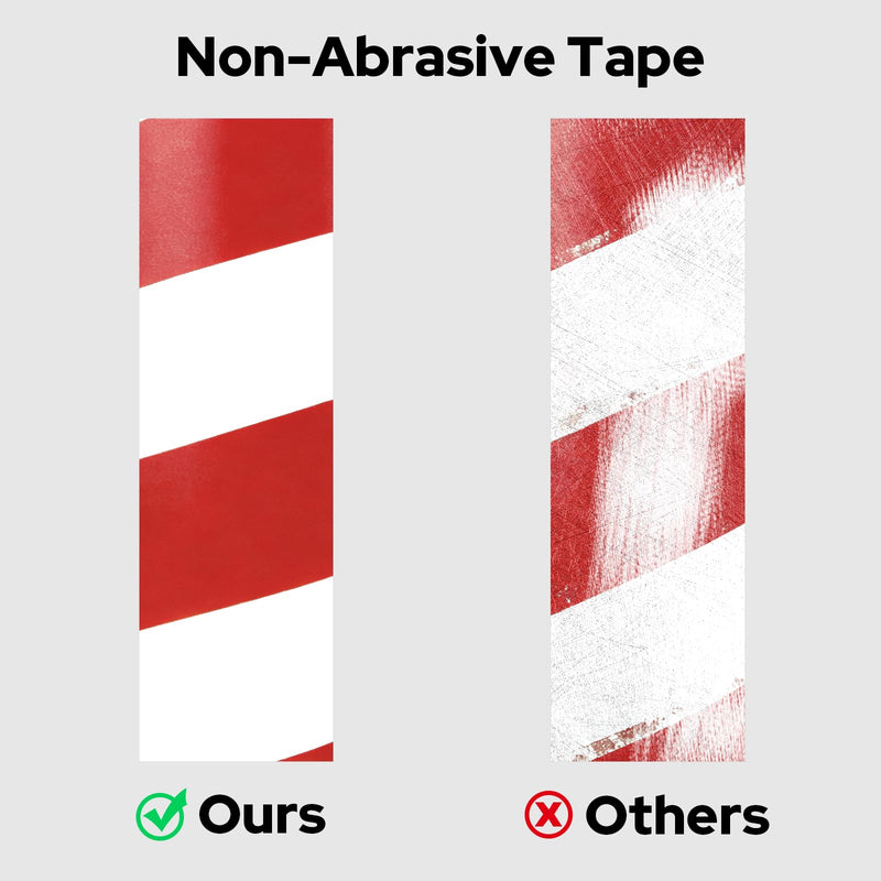 Makeid Floor Marking Tape 2" Width 100' Length Red on White