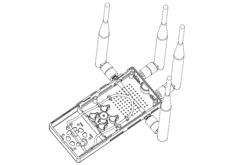 [Australia - AusPower] - Summitlink V2 Clear Case Dual Fans for ADS-B Kit Fits AHRS Module and GPYes 