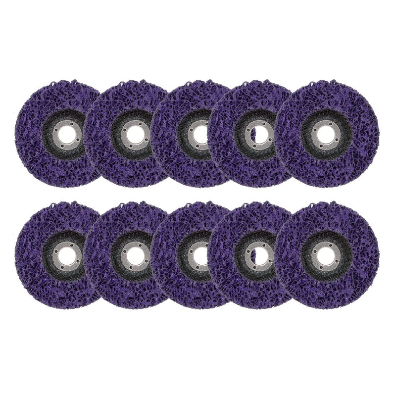 [Australia - AusPower] - 10 PCS 4" x 5/8" Strip Discs Strip Wheel for Angle Grinder Clean Remove Paint Coating Rust Welds Oxidation 