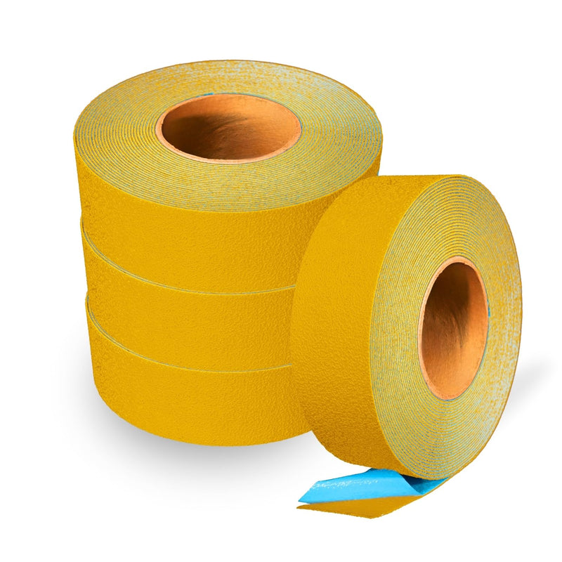DuraMark Reflective RPT-750 Yellow Reflective Pavement Marking Tape – Bast Federal Certified, Slip Resistant, Premium Durability, Outdoor, Heavy-Duty, Rubber Base Safety Tape, (2 Inches x 18 Feet) 2 Inch x 18 Ft