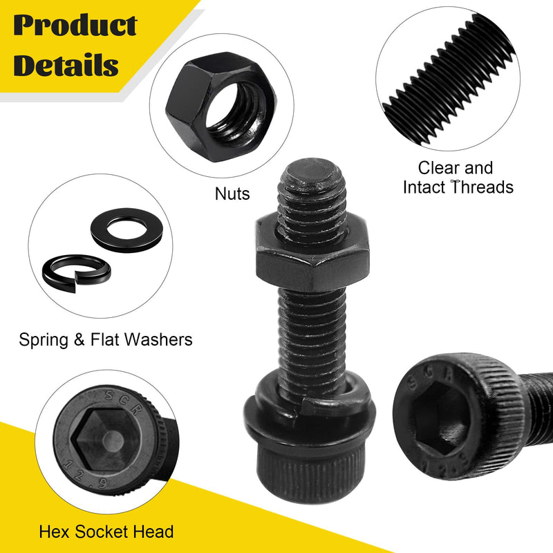 [Australia - AusPower] - 2200PCS Metric M2 M3 M4 M5 Hex Socket Button Head Bolts Assortment Kit & 750PCS M3 Hex Socket Head Bolts Assortment Kit 