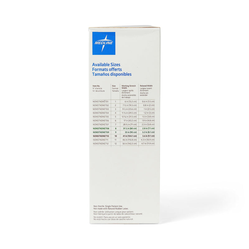 [Australia - AusPower] - Medline Stretch Tubular Elastic Dressing Retention Net, Size 8, 31" x 25 yd., Ideal for Wound Care, Single Pack 