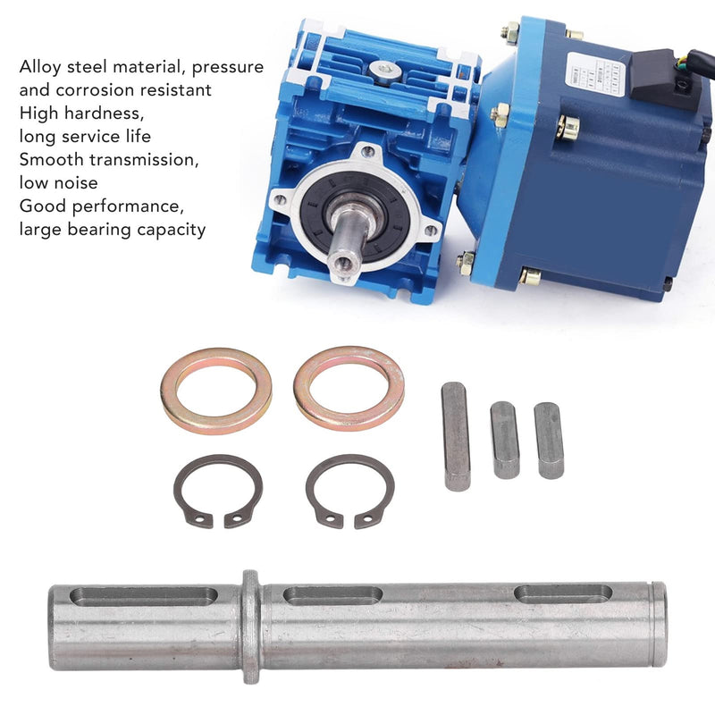 [Australia - AusPower] - Worm Reducer Output Single Shaft Diameter 18mm 0.71in Length 128mm 5.04in for Worm Reducer Gearbox NMRV040 RV040 Nema34 Stepper Motor 