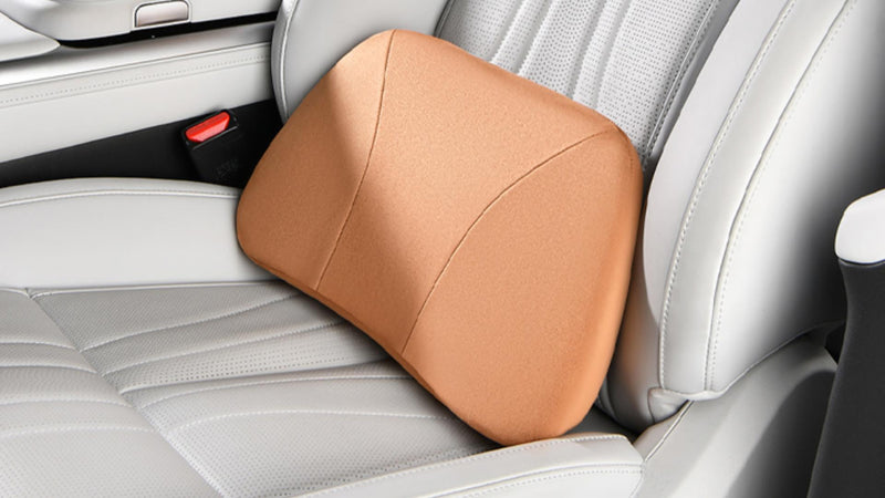 Lumbar Support Pillow,Back Pain Relief Cushion,fits tightly around the waist,Memory Foam,Skin-friendly Suede Fabric,fit Car Drive,Office chair,Rest seat,Improve Posture,Portable,15.5''Lx 8.7''H Grey
