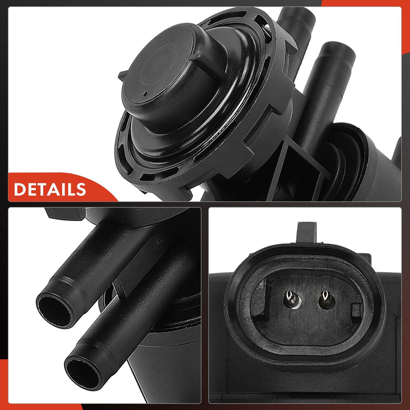 A-Premium Vapor Canister Purge Solenoid Valve Compatible with Jeep Grand Cherokee, Wrangler, Cherokee & Dodge Grand Caravan, Ram, Durango, Avenger & Chrysler Town & Country, Sebring & Plymouth