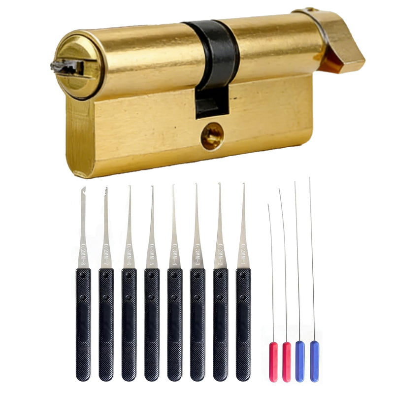12 Piece Key Extractor Tool Set, Professional Tool for Removing Broken Keys, Locksmith Repair & Maintenance Tool for Car, Door Lock