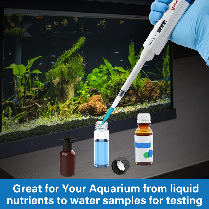 FOUR E'S SCIENTIFIC 100uL-1000uL High-Accurate Single-Channel Manual Adjustable Variable Volume Pipettes 07 (100-1000ul)