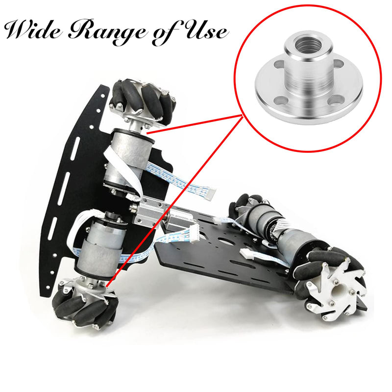 [Australia - AusPower] - 2-Pack 8mm Flange Shaft Coupling High Hardness Metal Axis Bearing Fittings DIY Model Accessory Rigid Flange Guide Shaft Coupler Motor Connector 2 