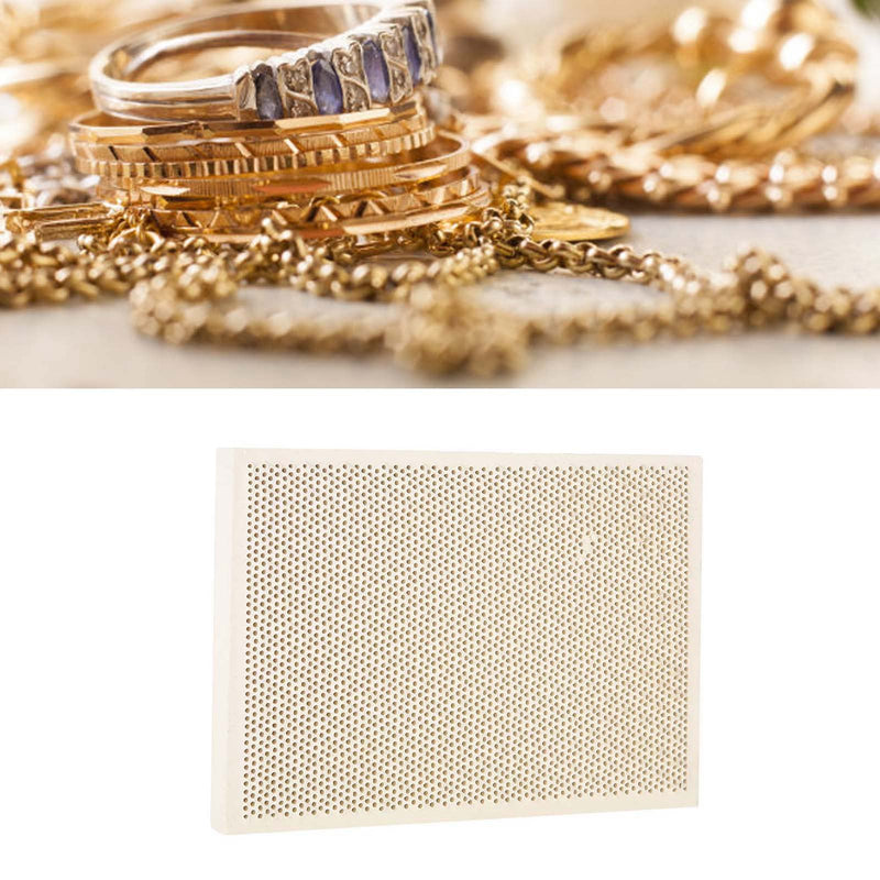 Tiiyee Ceramic Soldering Board, Honeycomb Soldering Board, Ceramic Soldering Mat, Fireproof Welded Plate, Ceramic Tiles, Honeycomb Plate, Jewellery, Heating, Color Print, Ceramic Plate for Heat, Paint, Drying