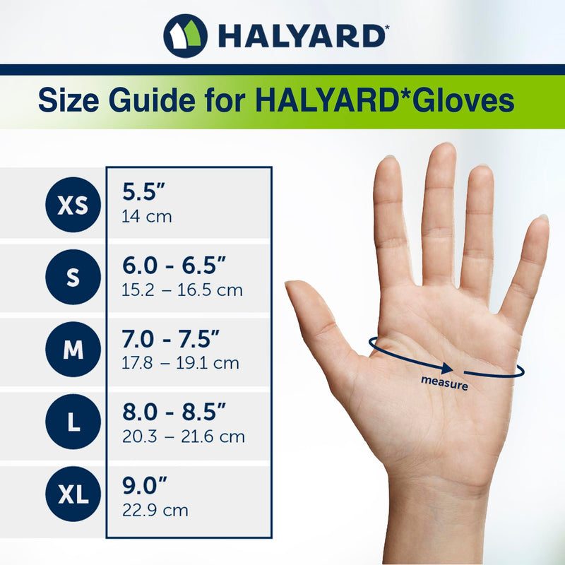 HALYARD SKYBREEZE Nitrile Exam Gloves, Powder-Free, 3.5 mil Small (Pack of 200)