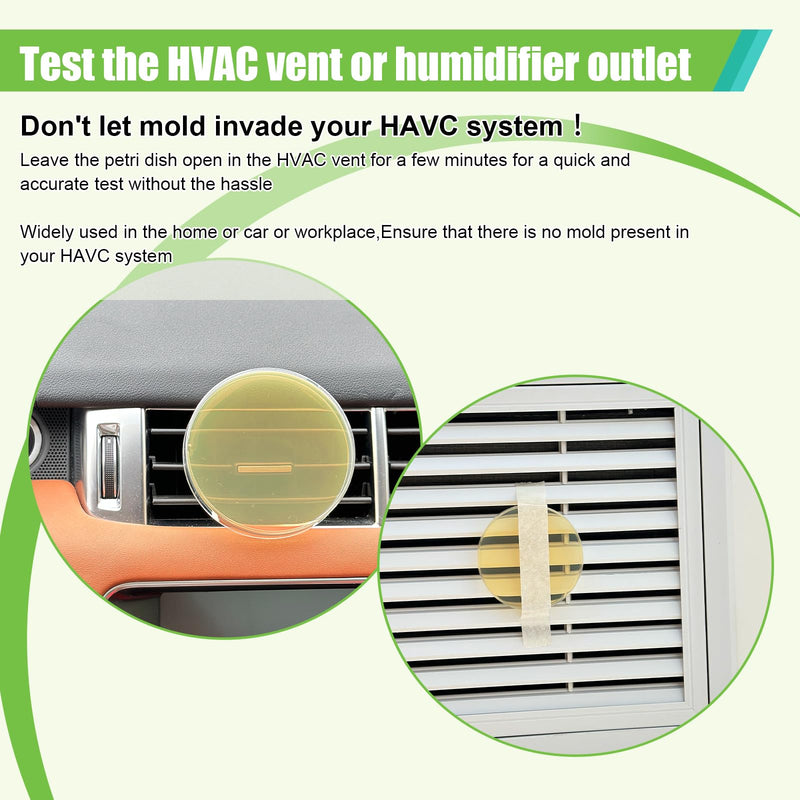 Mold Test Kit for Home - 6 Simple Detection Tests,Test HVAC System,Home Surfaces,&Indoor Air Quality Testing Kits,DIY black Mold Detector at Home,Includes Detailed Mold Identification Guide,air Tester
