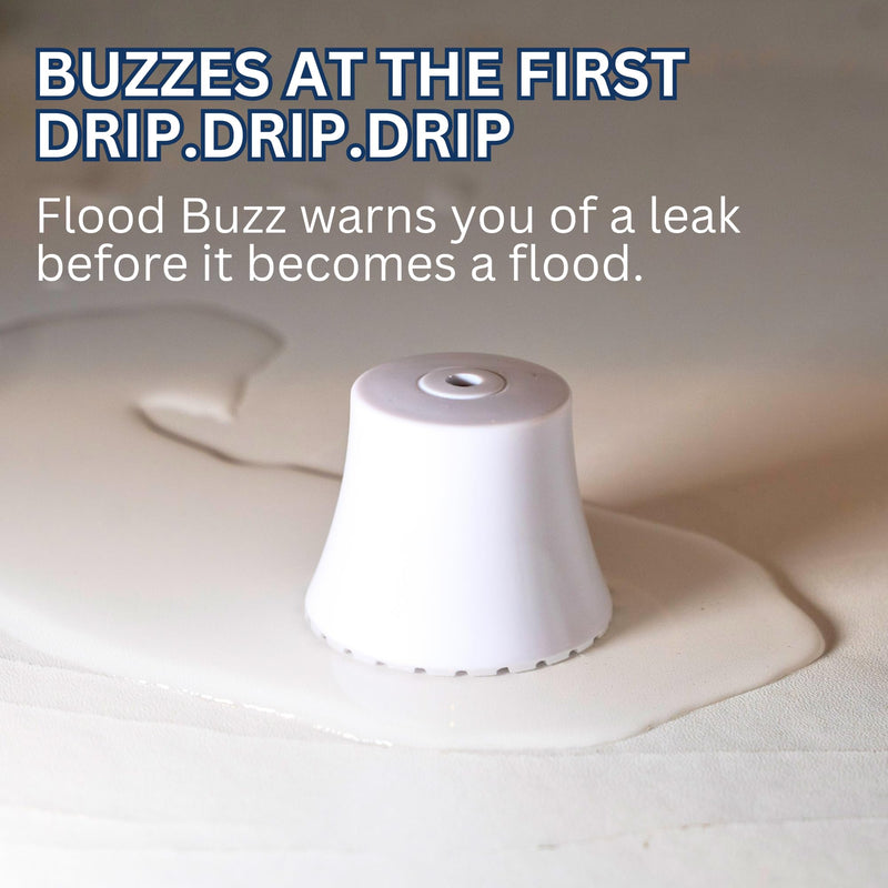 [Australia - AusPower] - Flood Buzz Small Water Leak Alarm 6-Pack | Ready to Use, No Setup Required 