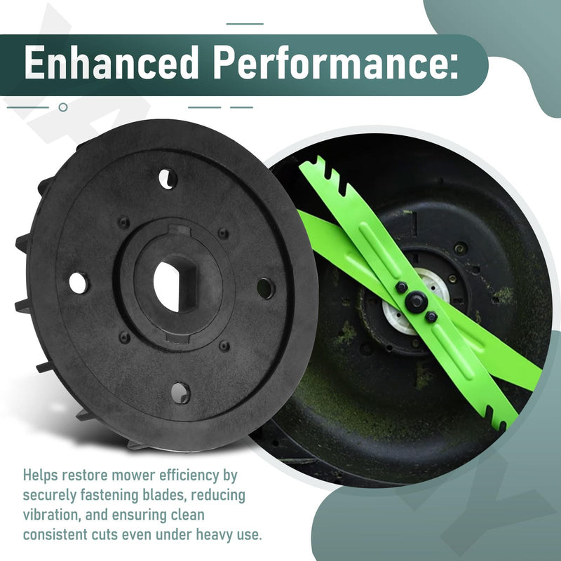 [Australia - AusPower] - Lawn Mower Blade Replacement Kit – Includes Fan, Bolts, Nuts, and Washers for Dual Blades – Compatible with EGO Power+ LM2130SP, LM2150SP, LM2160SP 21-Inch Lawn Mowers 