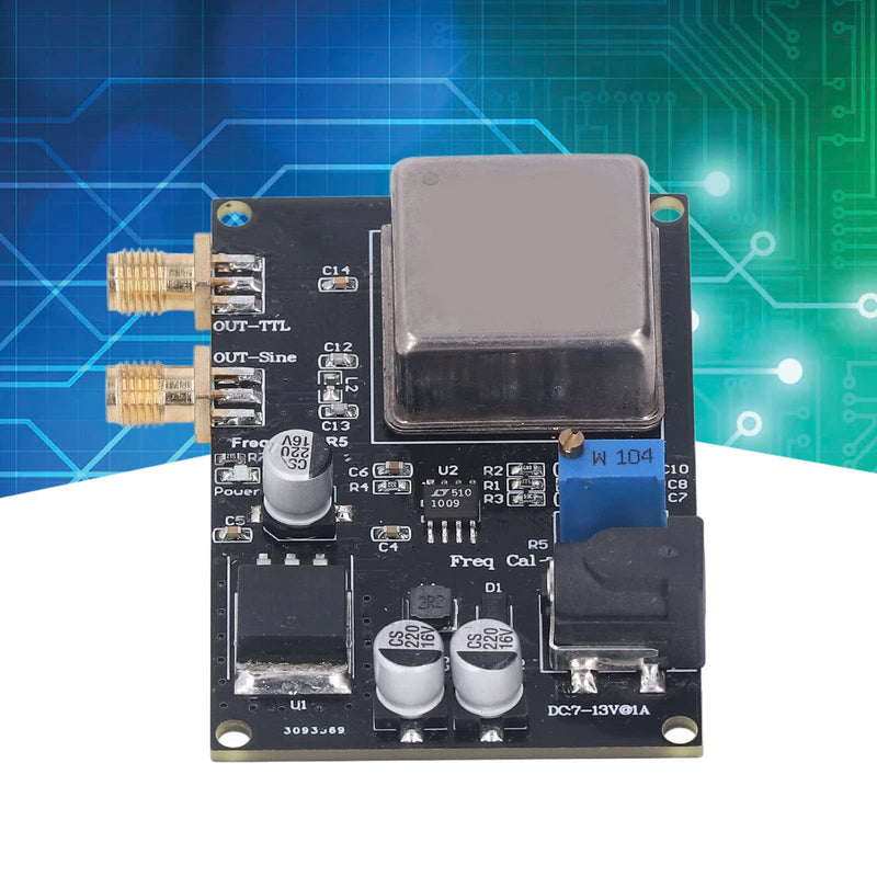 10MHz Frequency Standard Reference Module, Frequency Reference Source Module, Crystal Oscillator Constant Temperature Board for Instrument Benchmarks