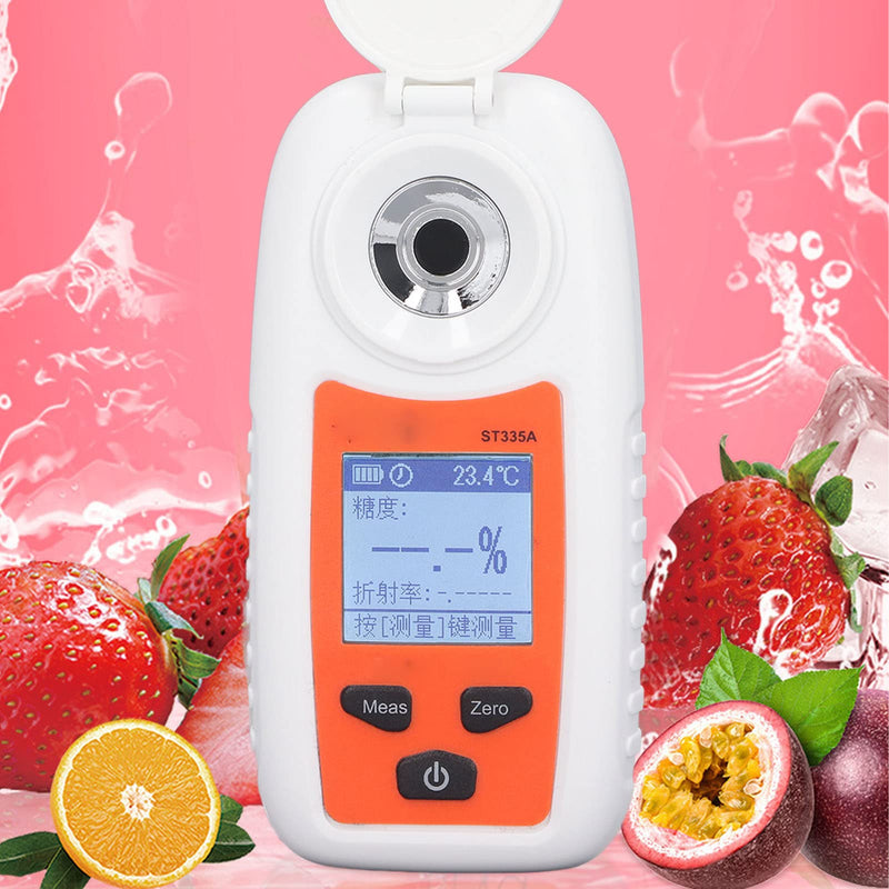 [Australia - AusPower] - ST335A Digital Display Saccharimeter Refractometer Fruit Sugar Meter High Precision Sugar Detection Measurement Sweetness Tester 