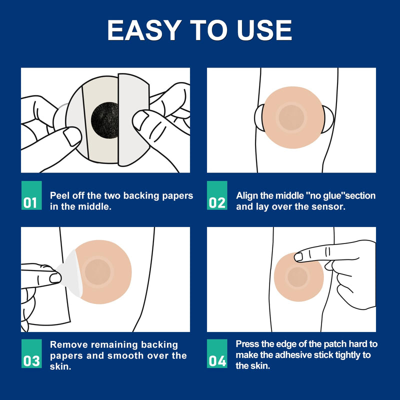 [Australia - AusPower] - 30 Pack Freestyle Adhesive Patches, Sensor Covers Intended for Freestyle Libre 2/3-Enlite-Medtronic Guardian, CGM Sensor Patches, No Glue in The Center, Long Fixation for Your Sensor(Tan) Tan(30 Pcs) 