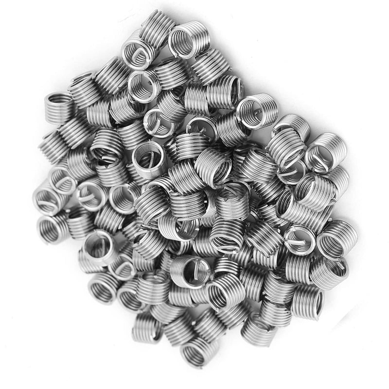 [Australia - AusPower] - M6 Helicoil Kit 6Mm Helicoil 304 Stainless Steel 100 Pcs 304 Stainless Steel Screw Wire Sleeve Thread Repair Insert Assortment Kit M6X1.0X1.5D 