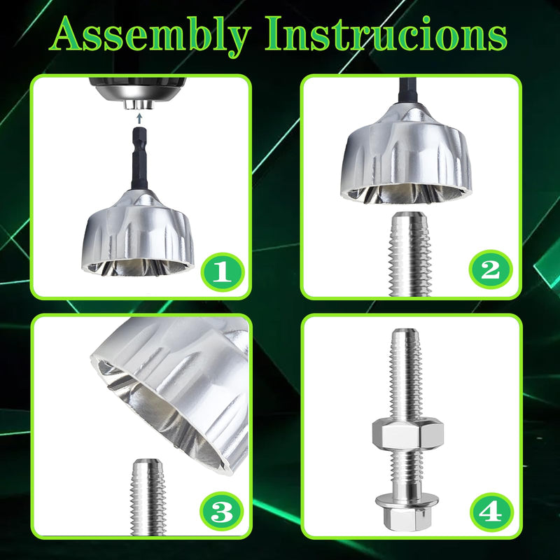 [Australia - AusPower] - Heavy-Duty Deburring Chamfer Tool with Sharp Tungsten Carbide Blades,Fast Hex Shank Deburr Drill Bit, External Burr Removal for Metal Rod Bolt Pipe 3D Printing PVC in 5/8" to 1-3/8"Diameter(16~35mm) Deburring Chamfer Tool 5/8" to 1-3/8" 