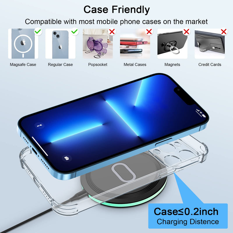[Australia - AusPower] - Wireless Charger Samsung Fast Charging Pad for Samsung Galaxy S24/S23 Ultra/S22/S21/Z Flip 5,15W Wireless Charging Station Charger Mat with QC Adapter for Google Pixel 7a 8 7Pro 6,iPhone 15 14 13 12 Wireless Charger with QC Adapter 