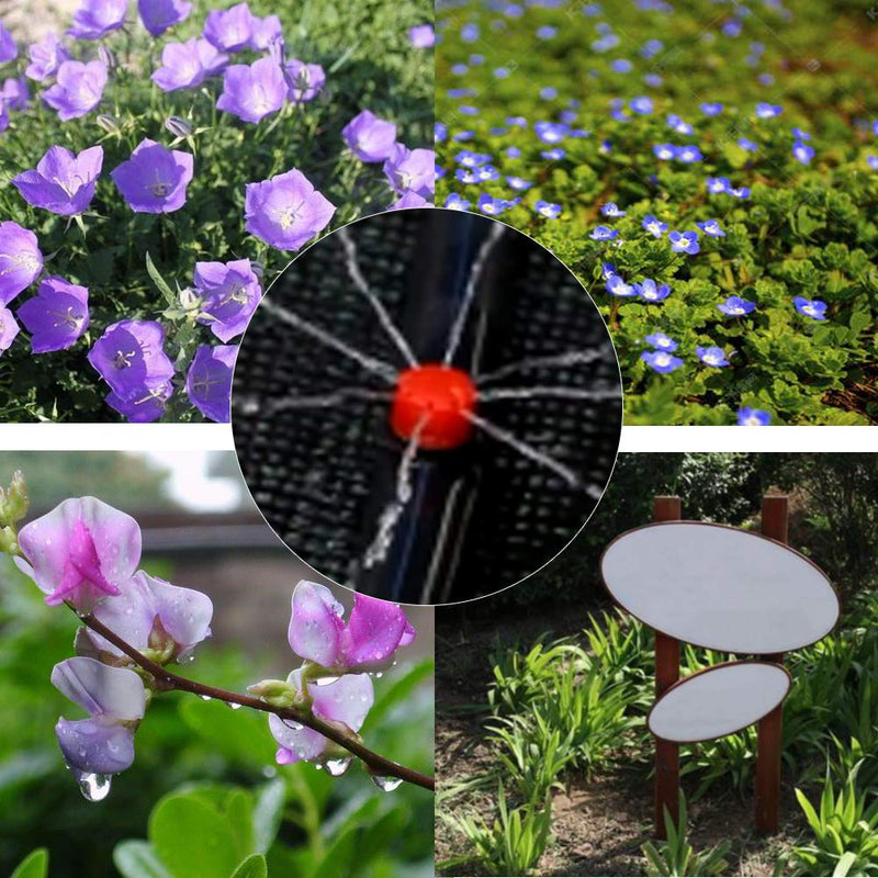 [Australia - AusPower] - 100 Pcs 360 Degree Adjustable Irrigation Drippers Sprinklers, 1/4 Inch Emitters Drip for Watering System Drip Irrigation System Gardens Lawn 