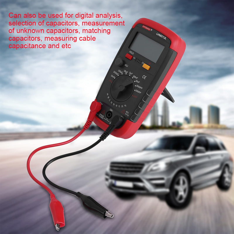 [Australia - AusPower] - CHICIRIS Capacitor Tester, 0.1pF - 20000uF with LCD Backlight, Safety Jacket Max 1999 Display, Digital Capacitance Meter, for High-Precision Industrial Components Capacitor Test 