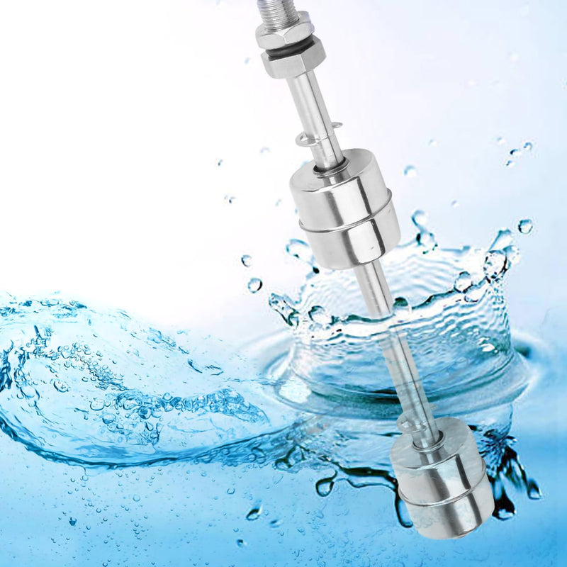 [Australia - AusPower] - Floatless Level Switch Sensor,DC 0~110V Tank Float Switch,Automatic Stainless Steel Level Sensors for Tank Pool (Floating Body 150mm/5.91in) Floating body 150mm 