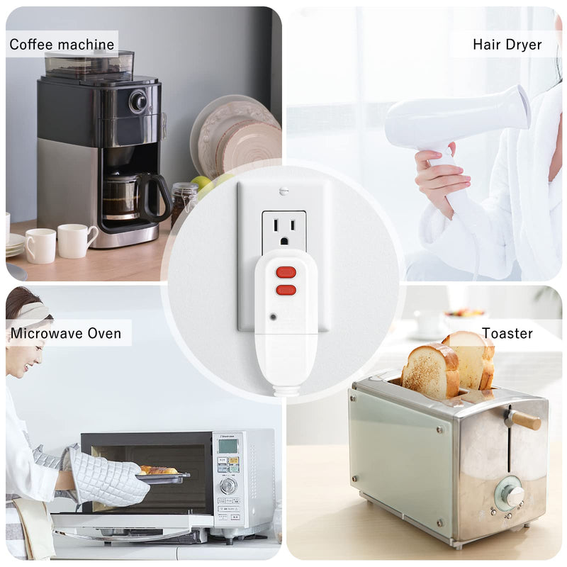 [Australia - AusPower] - GFCI Replacement Plug Assembly Auto Reset 15 Amp 3 Prongs, 5 Years Warranty, Ground Fault Circuit Interrupter Safety Plug for Pressure Washer, Hot Tub, Air Conditioner, Hair Dryer White 15Amp 3Prongs 
