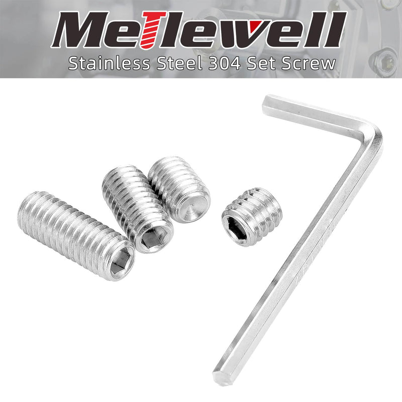 [Australia - AusPower] - 5/16-18 x 1/4" Hex Allen Head Socket Set Screws Grub Screw Bolts, 304 Stainless Steel Internal Hex Drive Cup-Point Screws with Hex Wrenches, 20 PCS 5/16-18" x 1/4" 