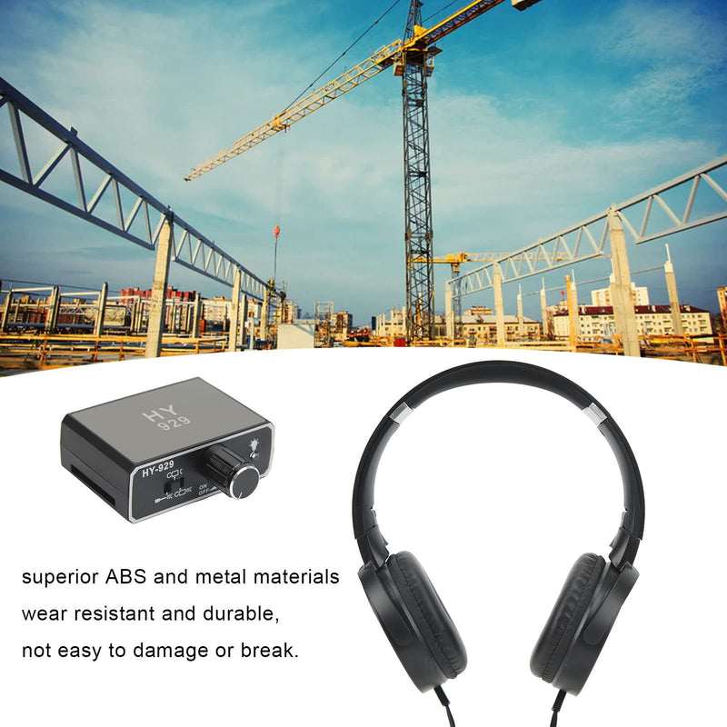 [Australia - AusPower] - Underground Water Leak Detector Water Pipe Leakage Detector, Pipe Leak Detector High Strength Sound Intensifier with Headset AC100-240V for Site Construction Plumbing Leak US Plug 