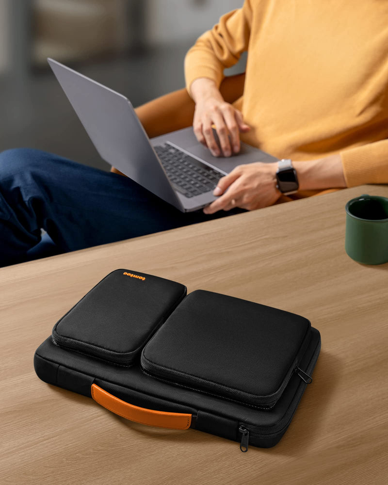 [Australia - AusPower] - tomtoc 360 Protective Laptop Case for 16-inch MacBook Pro M3/M2/M1 Pro/Max A2991 A2780 A2485 A2141 2023-2019, Water-Resistant Laptop Sleeve Bag for Dell XPS 16 Plus, The New Razer Blade 16 Black 16-inch for MacBook Pro 
