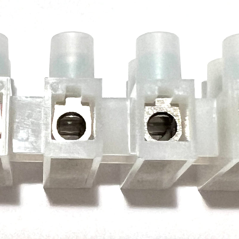 [Australia - AusPower] - (5 Pack) 12 Position / 24 Contact Terminal Block Barrier Strip Dual Row with Screw Connector 30 Amp 300V HVAC Panel Chassis Mount etc. ES1200/12DSFB 5 