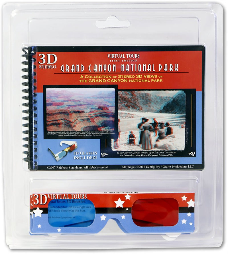 [Australia - AusPower] - Plastic 3D Glasses - The Original Pro-X Anaglyph 3D Glasses. Includes a Bonus Virtual Tours National Park 3D Booklet 