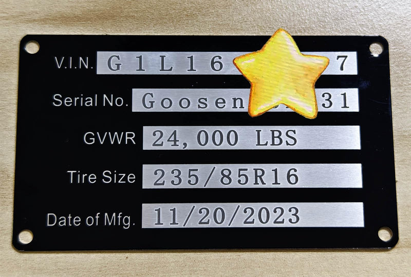 Blank Aluminum ID Plates, Metal Identification Plate, Serial Number Tag, Equipment Data Plate, Chassis ID Label, Compliance Asset Tag, Industrial Nameplate, DIY Replacement ID Plate Blank, 5 Pcs.