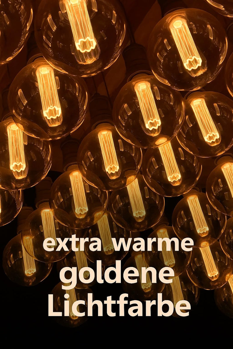 Greenandco® Vintage Design LED Bulb for Mood Lighting, E27 A60 Edison Light Bulb, 2 W 65 lm 1800 K Gold Extra Warm White, 320°, 230 V, Flicker-Free, Not Dimmable 1 pc.