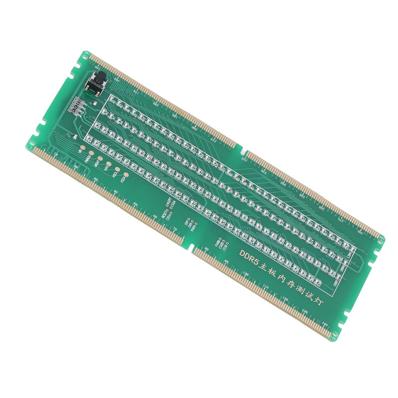 [Australia - AusPower] - DDR5 Desktop Mainboard Test Card, Memory Slot Tester Board with LED Light for Maintenance for Repairing Motherboard Failures 