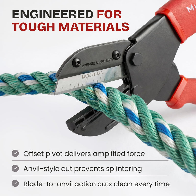 [Australia - AusPower] - Ronan Multi-Cut Industrial Cutter – Heavy-Duty Blade for Plastic, Rubber, Wood, Leather & More – Replaceable Blades, Safety Lock, Ergonomic Grip, 3 Extra Blades Included 