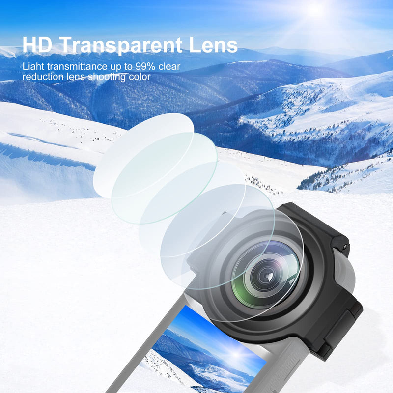 [Australia - AusPower] - Upgrade Lens Guard for Insta360 X3 Protective Cover Case for Insta360 Camera Accessories(Optical Glass Lens Cap) Snap-on 