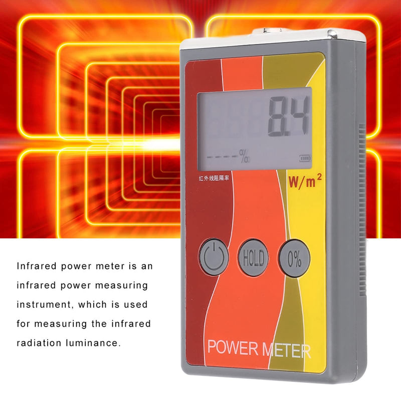 [Australia - AusPower] - IR Power Meter Infrared Radiation Test Meter LS122 Handheld for Infrared Light Source Luminance IR Rejection Detection 1000-1700nm 0-40000W/m² 