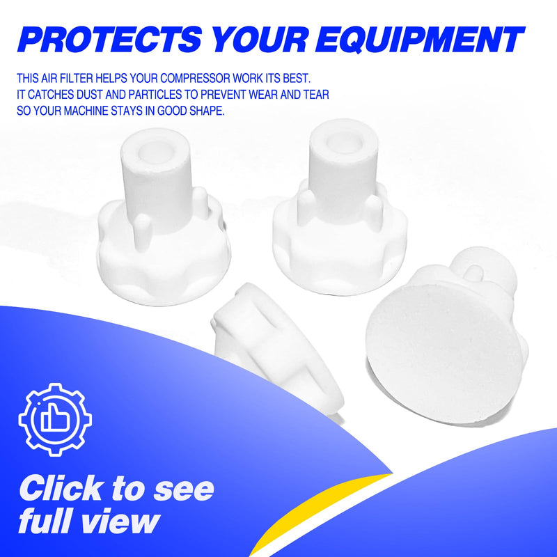 10 Pack Air Inlet Intake Filter Compatible with Devilbiss Pulmoneb Pulmo-Aide 3655D, CPAP Disposable Air Inlet Filter Replacement