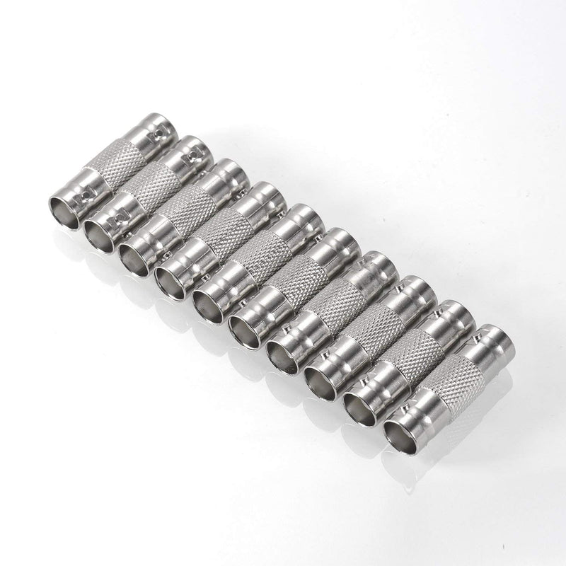[Australia - AusPower] - 10 Pack BNC Female to BNC Female CCTV Security Camera Adapter Coupler Straight Extender Connector 10-PACK 