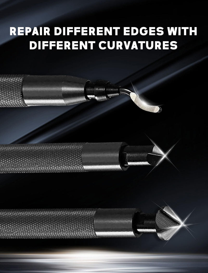 Deburring Tool Set 2 Submerged Hand Reamers with 10 Blades - Metal, Resin, PVC Pipe, Copper, Plastic, 3D Printing Edge General Purpose Pipe Trimming and 3D Printing Burr Removal Specialty (Black) black