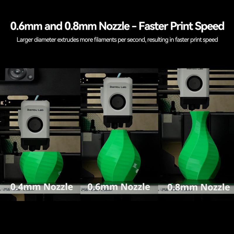 Bamboo Lab Original A1 Mini,A1 Stainless Steel Hotend Kit with 0.4mm Harden Steel Nozzle, All Metal Extruder Hot End, Heating Block Replacement A1 hotend 0.4mm stainless