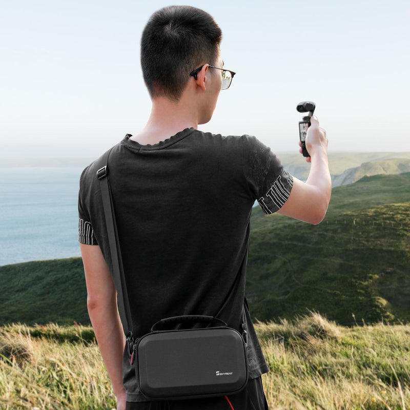 [Australia - AusPower] - Skyreat Osmo Pocket 3 Case, Portable PU Storage Protective Bag for DJI Osmo Pocket 3 Creator Combo Accessories 