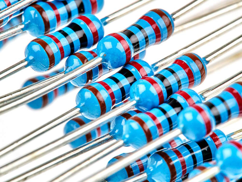 [Australia - AusPower] - 2600Pcs 130 Values Resistor Kit 1/4W, 1 Ohm-3M Ohm RoHS Compliant MelkTemn Resistor Assortment Kit Metal Film Fixed 1% Electrical Resistors Set Assortment Resistance Optional 100% New 